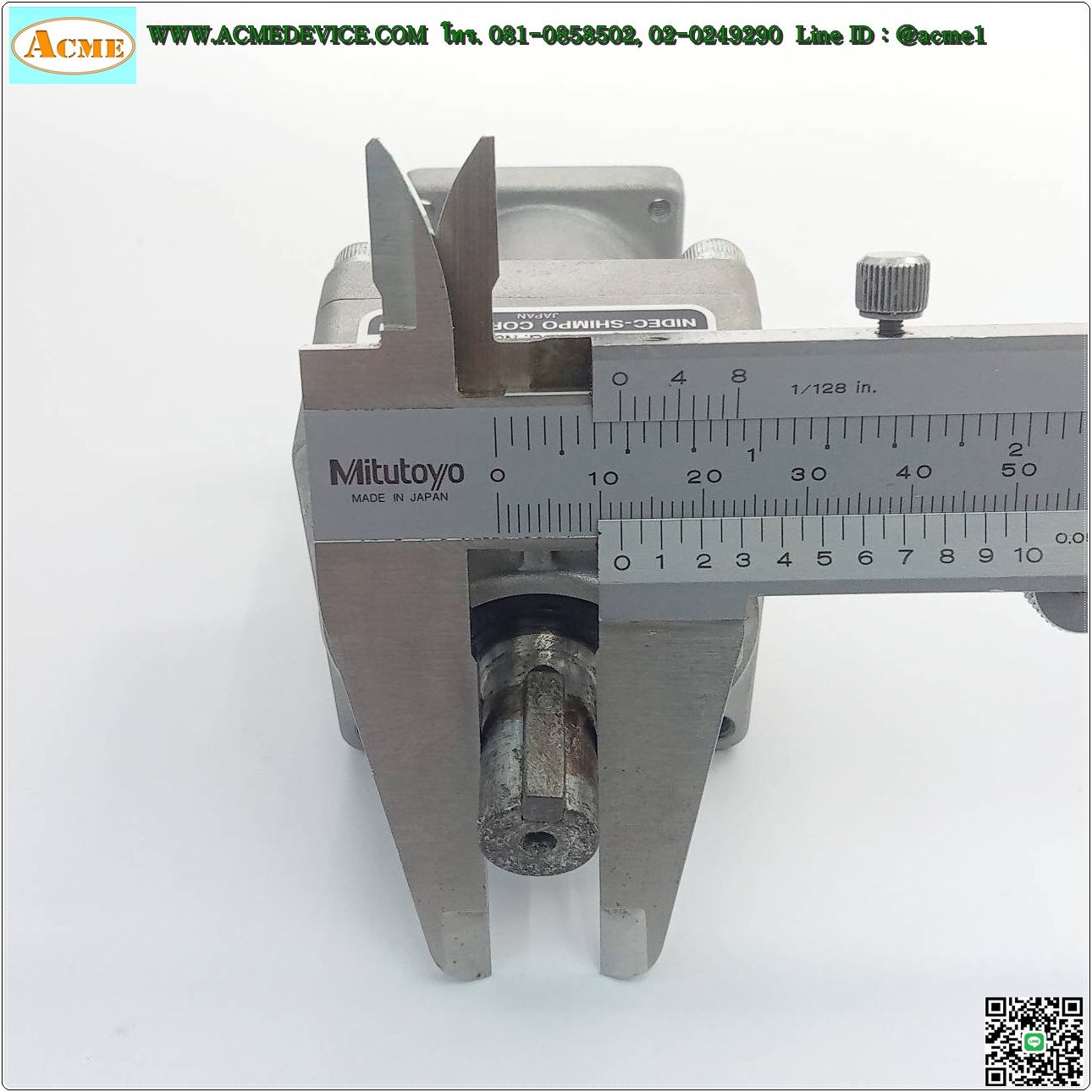 Gear Head Nidec Shimpo รุ่น VRSF-S9B-50, Ratio 9:1, เพลาเข้า 8mm, ออก 12mm, (for 50W, 100w)