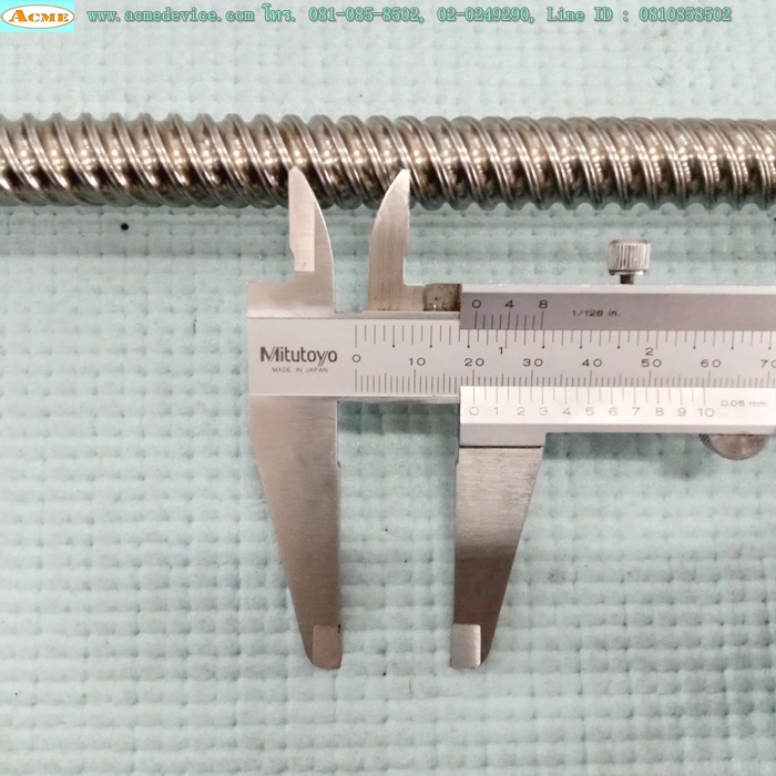 Ball Screw ขนาดเพลา 16 mm.x 670 mm., Stroke 495 mm., Pit 20 mm.
