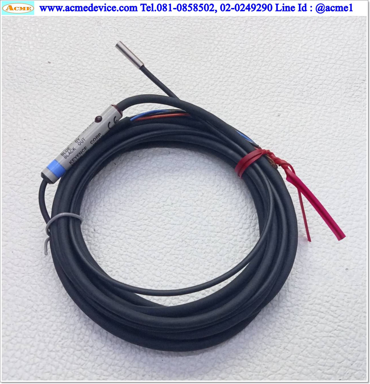 Proximity Keyence รุ่น EM-030, M3, ระยะ 0.6mm, NO, NPN, Inductive (Japan)