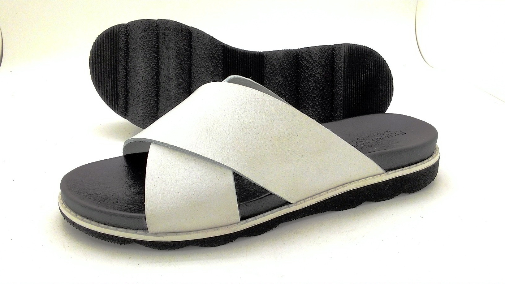 Cork sole leather sandal ( lady)