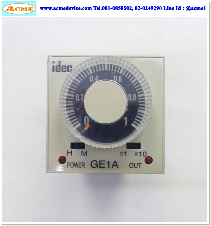 Timer Idec รุ่น GE1A-C10HAD24, 0.1s - 10h, 24V