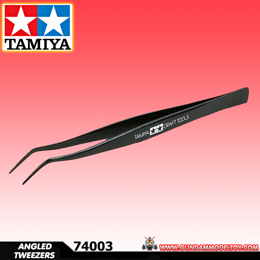 ANGLED TWEEZERS TAMIYA แหนบโค้ง
