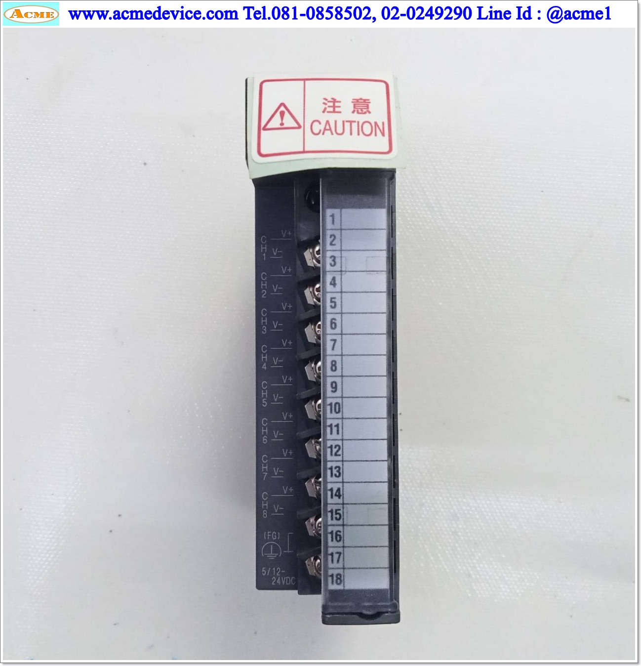 PLC MITSUBISHI รุ่น QD60P8-G, Isolated Pulse Input Module