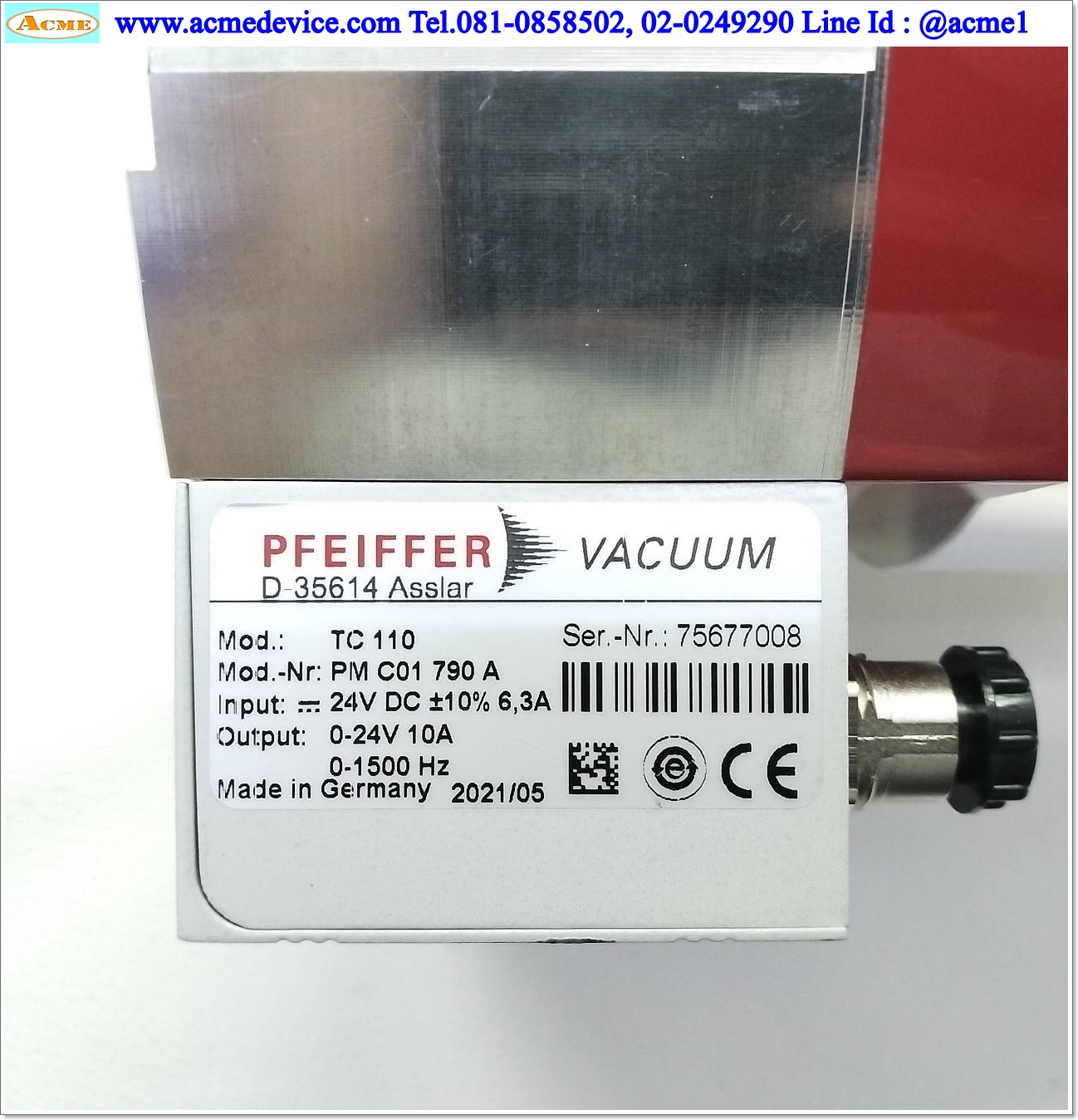 Vacuum Pump Pfeiffer รุ่น SplitFlow 300 & Pump Controller TC 110 Turbo