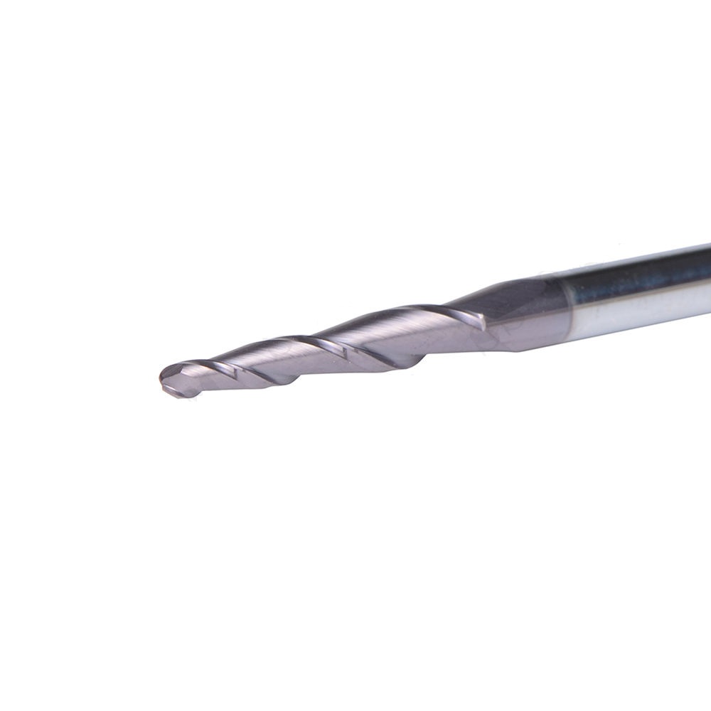 R1.0 X 20.5 X D4 ยาว 50 mm Tapered ball nose end mill บอลมิลปลายเรียว คาร์ไบด์ 2 ฟัน