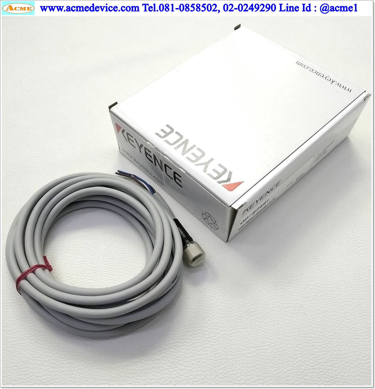 Connector Cable Keyence รุ่น OP-97491, M12, 5M
