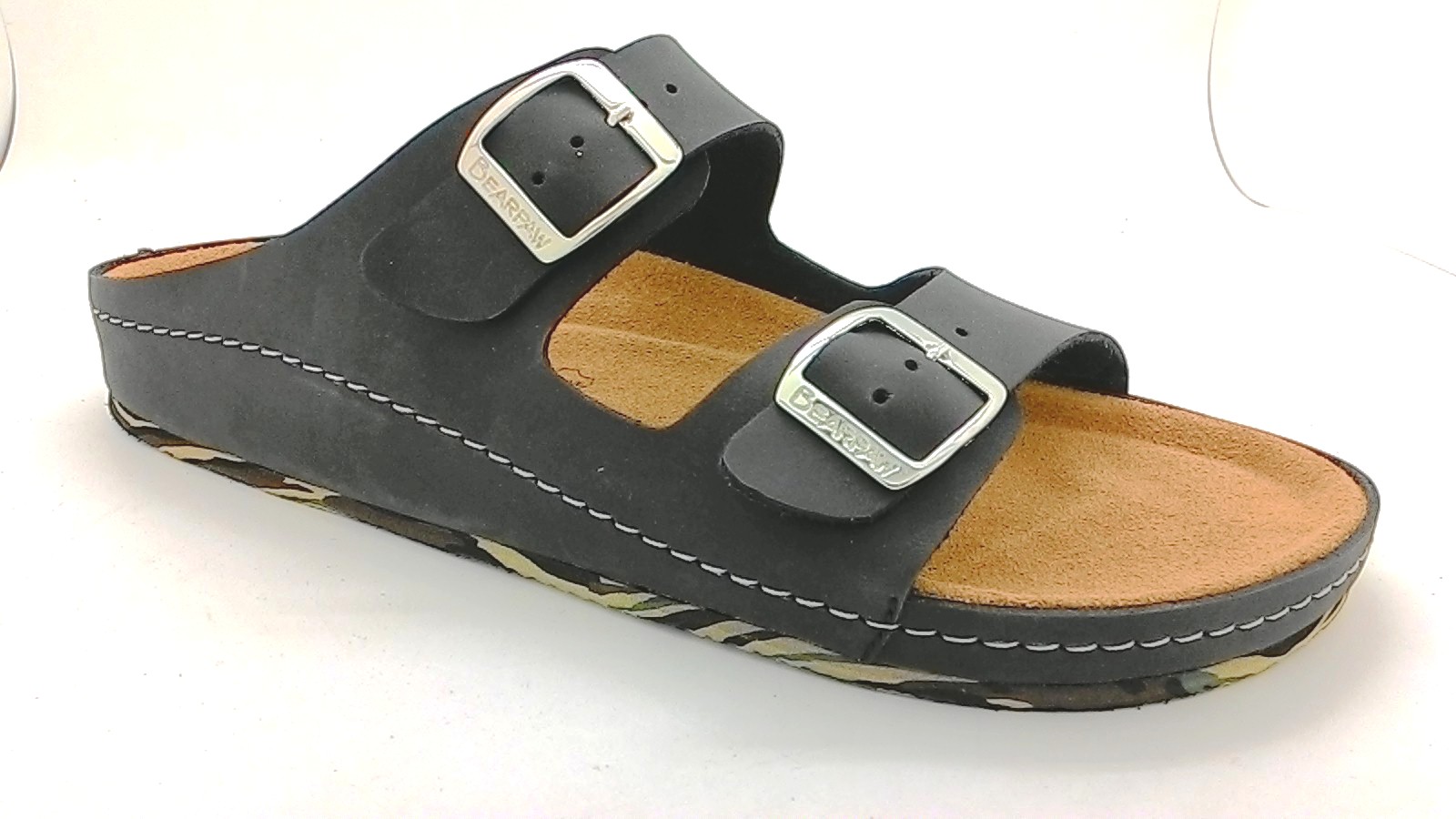 Cork sole leather sandals(men)