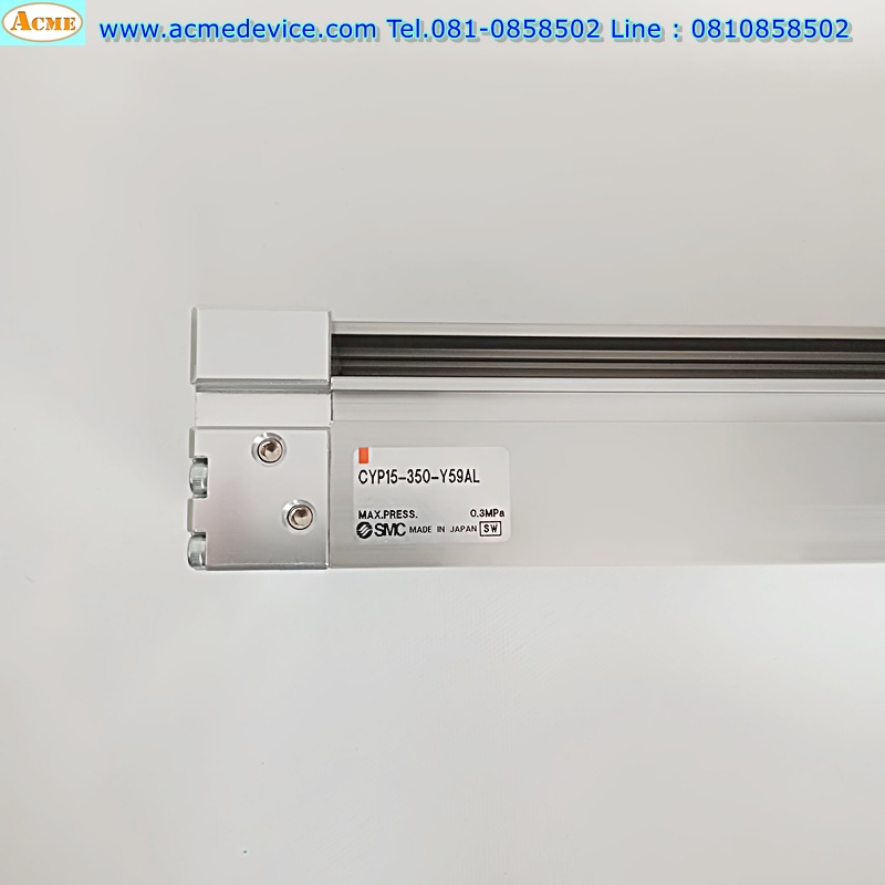 Rodless Cylinder SMC รุ่น CYP15-350-Y59AL, Bore 15 mm., Stroke 350 mm.