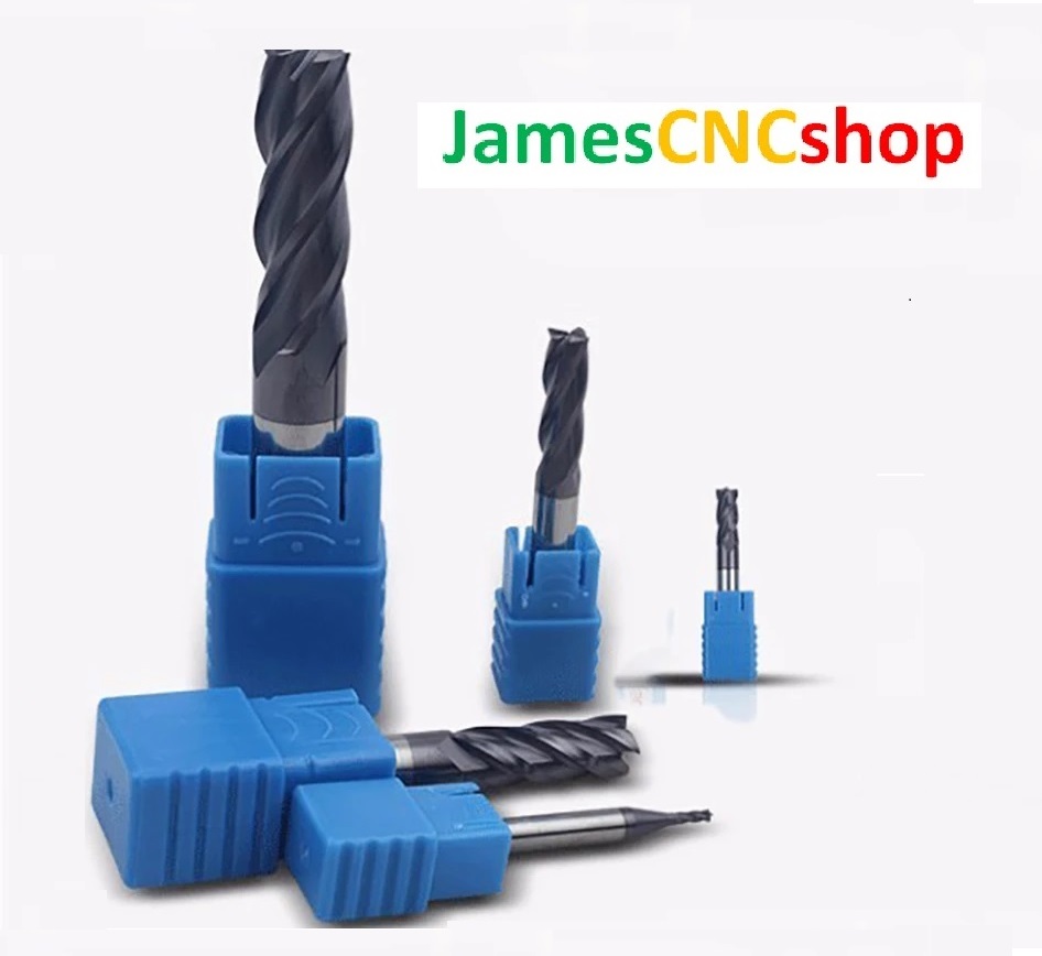Endmill ตัด HRC50 4 ฟัน 3มม.5มม.6มม.ถึง18มม.20มม.อัลลอยด์คาร์ไบด์ทังสเตนเหล็กเครื่องตัดมิลลิ่ง cnc tools