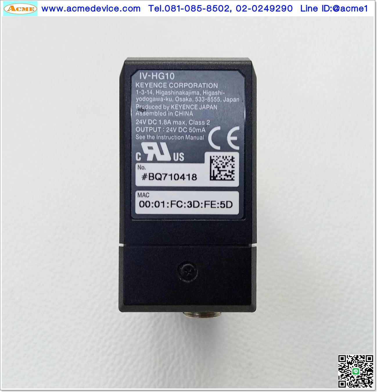 keyence Camera Controller รุ่น IV-HG10 + IV-HG150MA