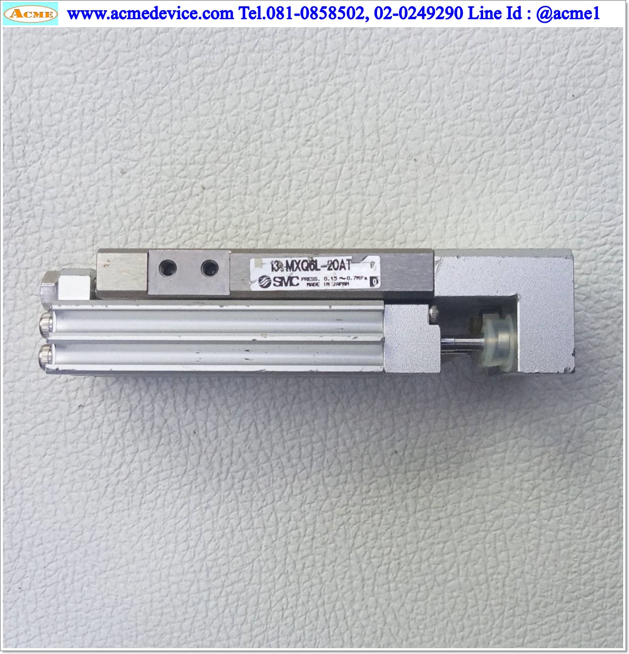 Guide Cylinder SMC รุ่น 13-MXQ6L-20AT, Bore 6 mm., Stroke 20 mm.