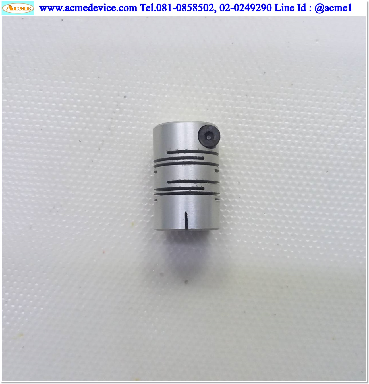 Coupling ขนาด ID 4/4mm, OD 12mm, L 18.5mm, Slit Coupling