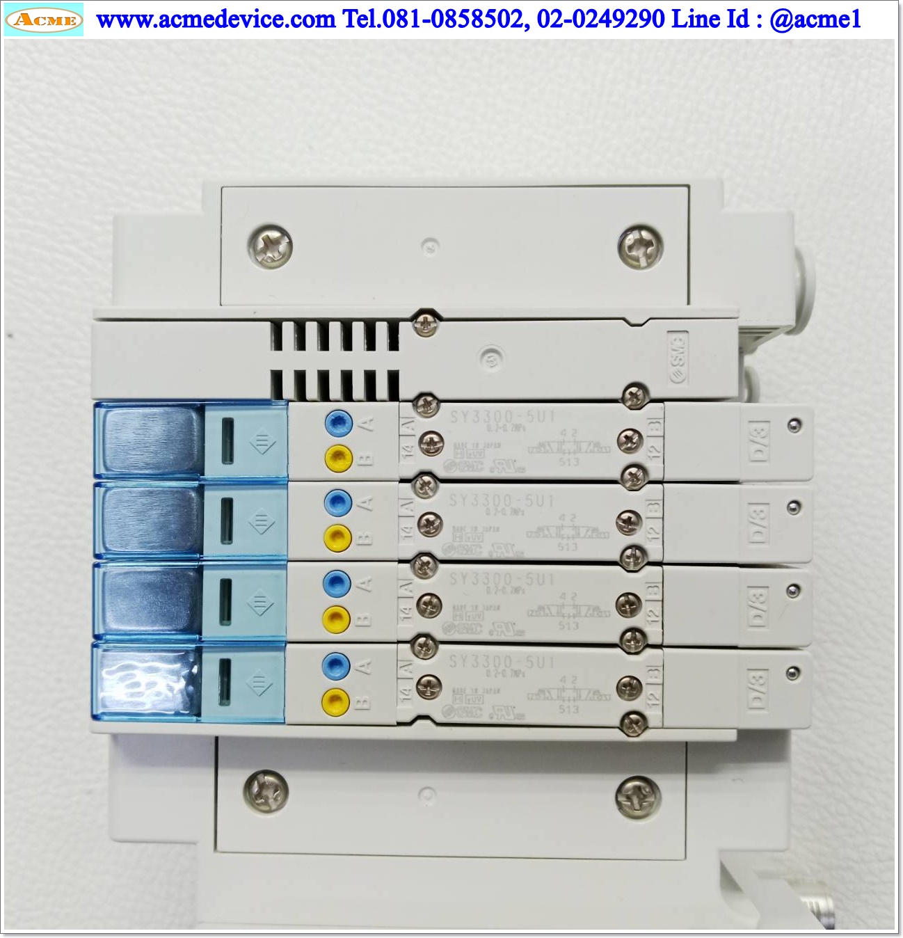 Solenoid Valve SMC รุ่น SY3300-5U1(4) + CC-Link EX260-SMJ1, Double Coil, 24Vdc