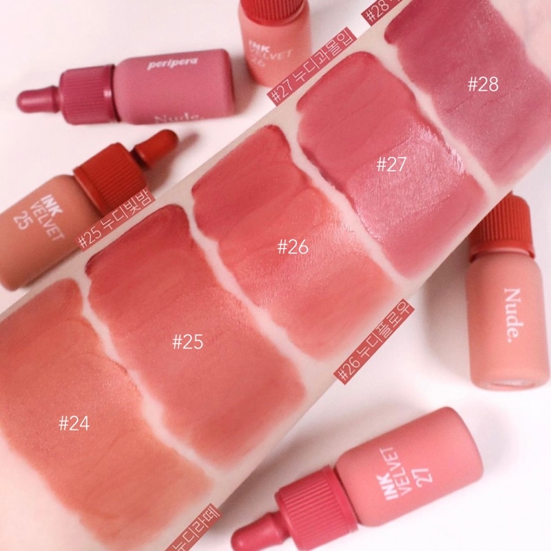 ลิปเพริเพร่า Peripera Lip Ink Airy Velvet 4g #24 Milky Nude