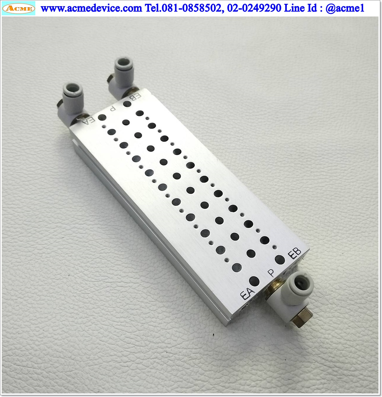 Manifold SMC รุ่น SS5Y3-20-10, 10 station, for Solenoid SY3