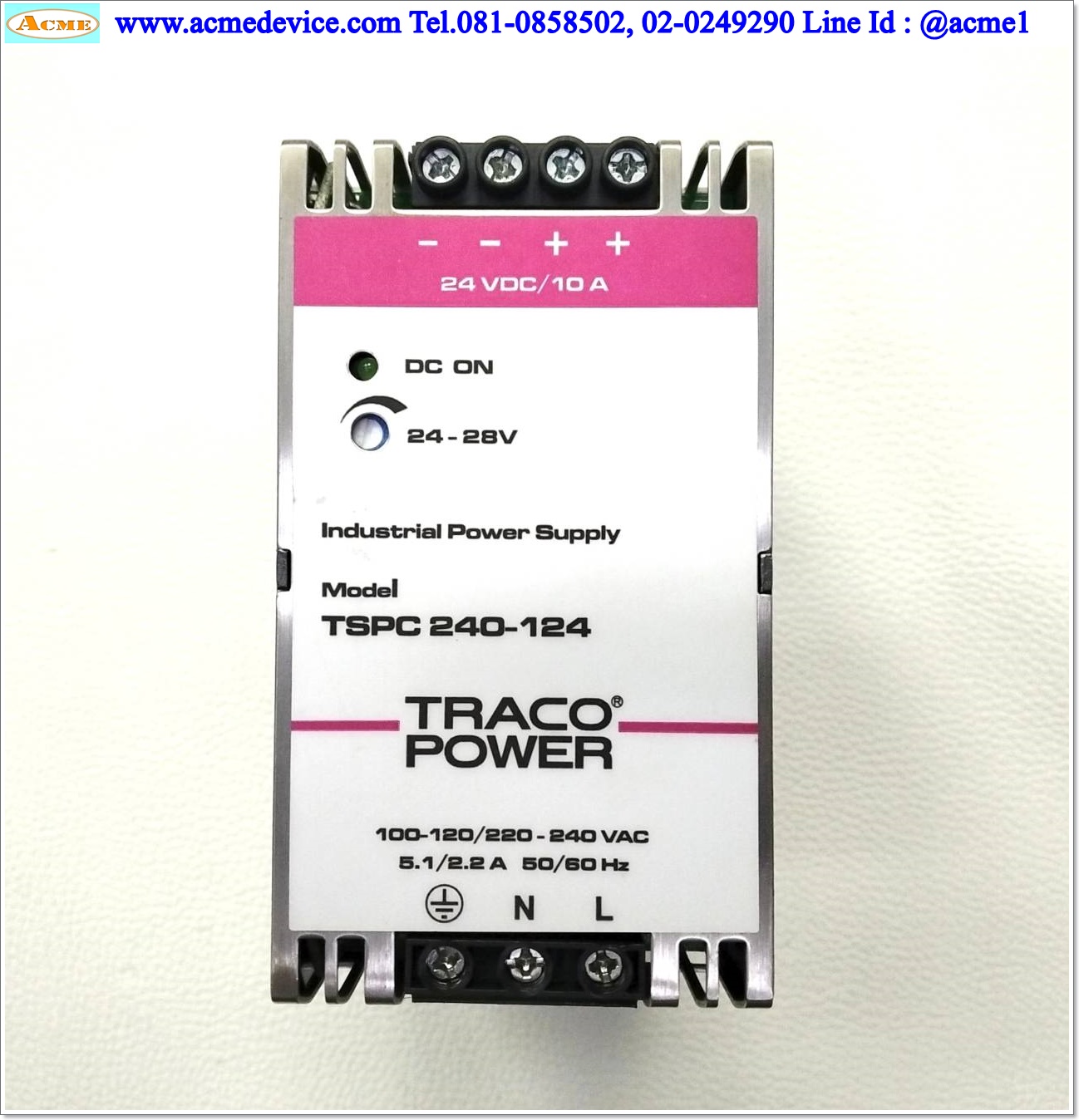 Power Supply Traco Power รุ่น TSPC240-124, 24V, 10A, 240W