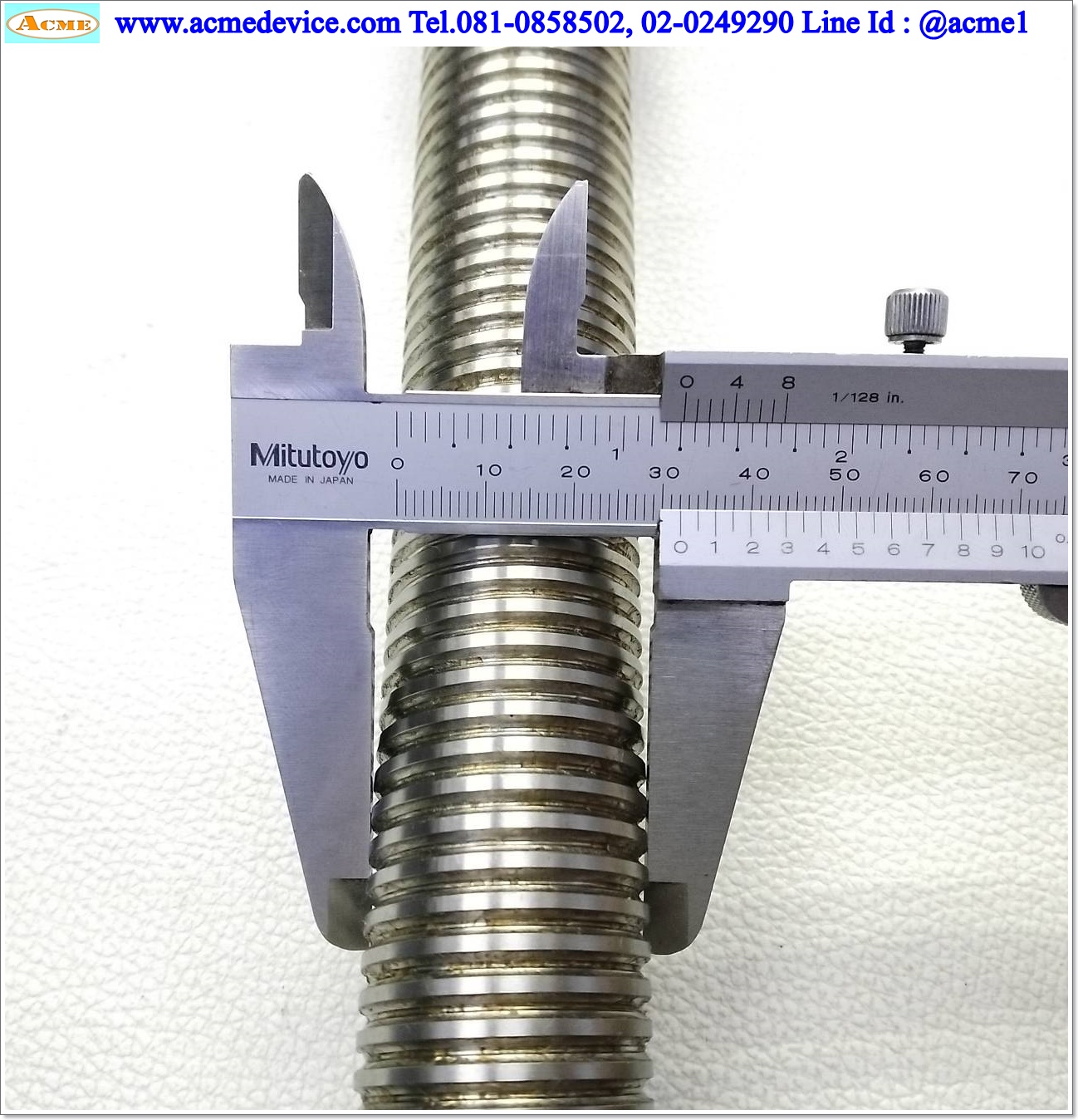 Ball Screw NSK รุ่น W3206W-25Z-C1Z, ขนาดเพลา 32 mm. x 840 mm., Stroke 530 mm., Pit 4 mm