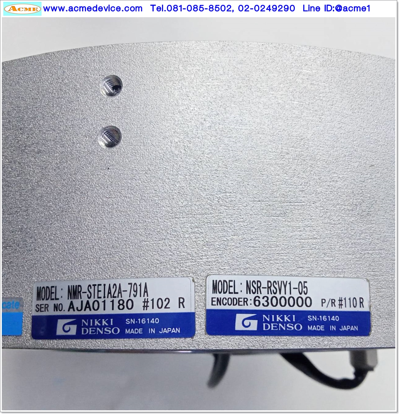 Direct Drive Servo CKD NIKKI DENSO รุ่น NCR-HA2801A-A-000 & Motor NMR-STEIA2A-791A, 6A, 791W, 42Nm