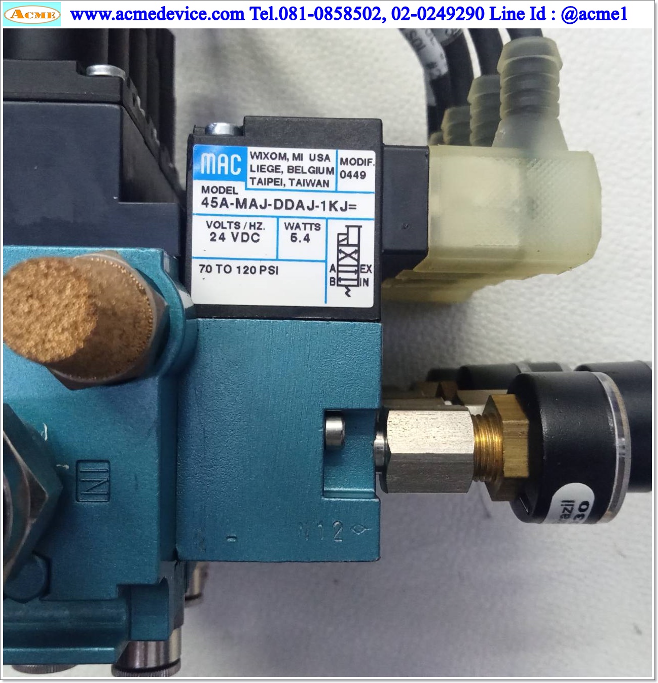 Solenoid Valve Mac รุ่น 45A-MAJ-DDAJ-1KJ (5), 24Vdc