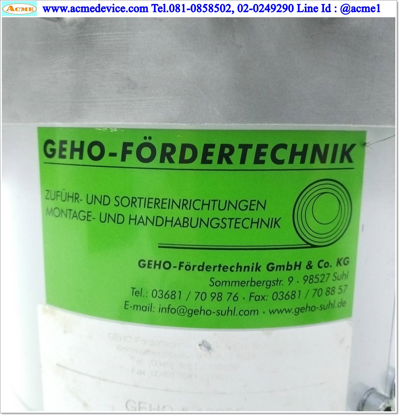 Bowl Feeder RNA รุ่น SRC-N 160-2R, ขนาด 180 x 195 mm. & Controller RLC 10-A3/65.2, 230V