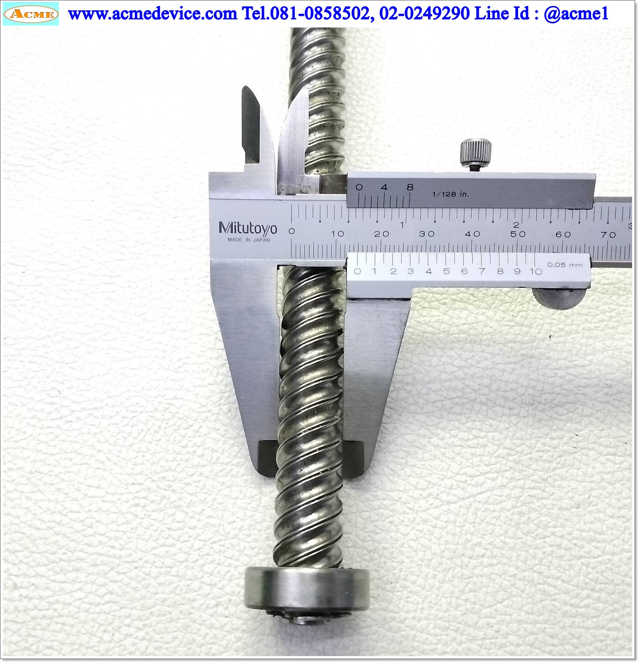 Ball Screw NSK รุ่น 1520A3, ขนาดเพลา 15 mm. x 600 mm., Stroke 500 mm., Pit 20 mm.