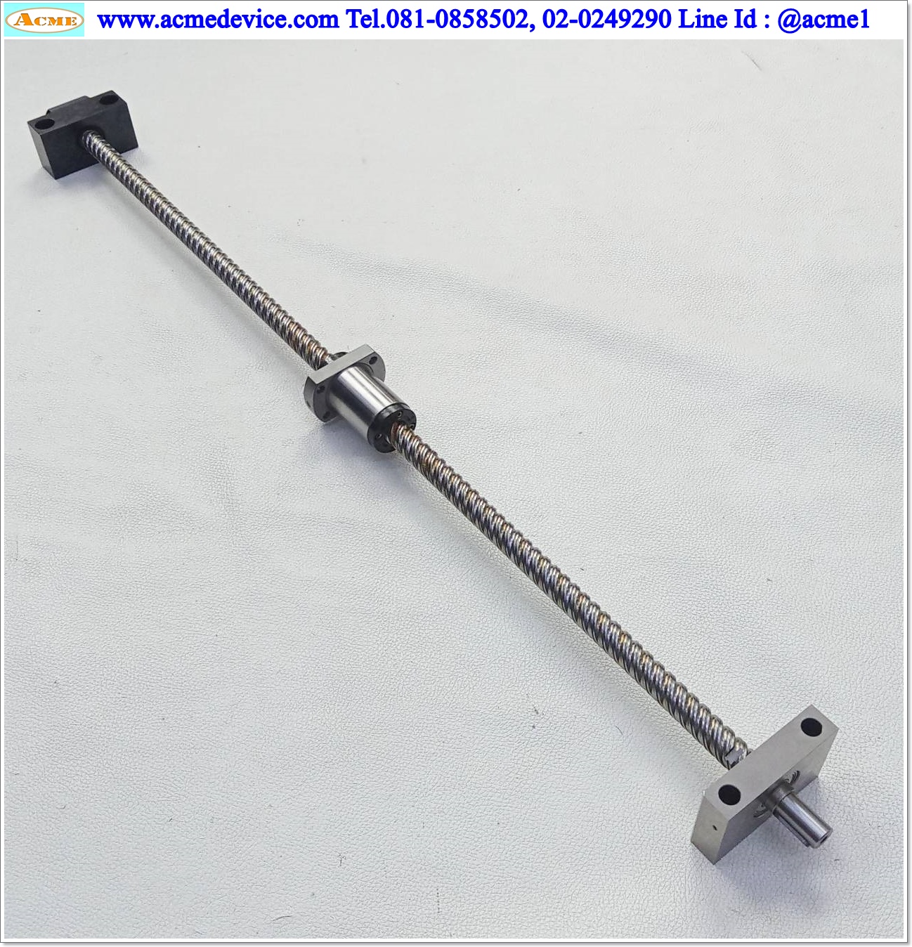 Ball Screw THK รุ่น WTF1030, แกนโต 15 mm., ยาว 750 mm., Stroke 600 mm., Pit 30 mm.
