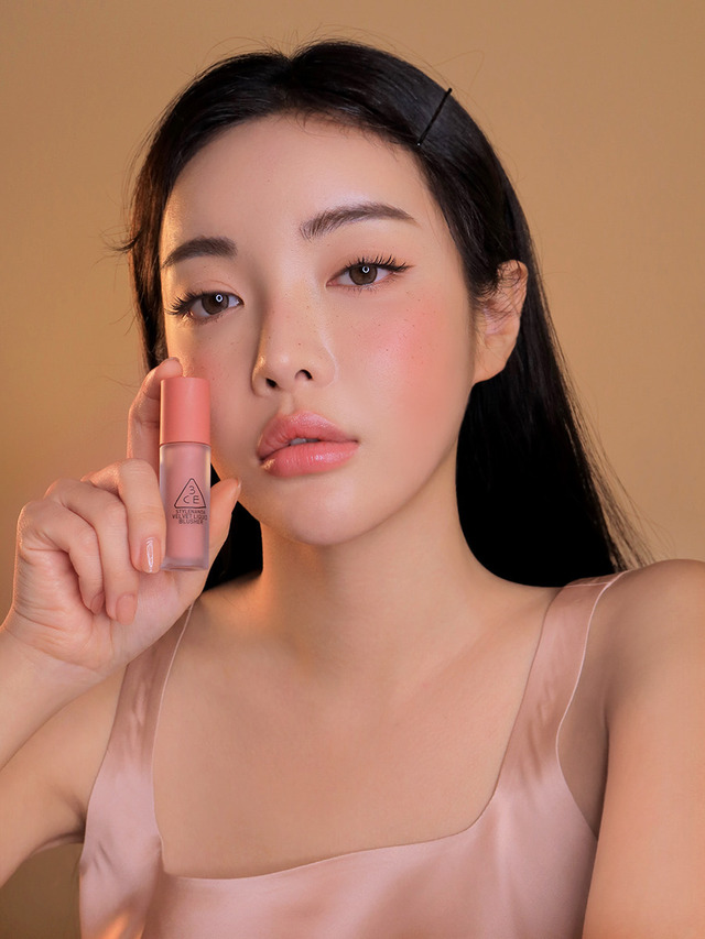 บลัชออนเนื้อลิควิด3CE Velvet Liquid Blush on 3.4g สี Ride for Me