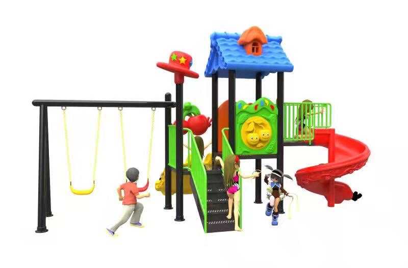 เครื่องเล่นสนาม ชุด บลูเฮ้าส์ สไลด์แอนด์สวิง เครื่องเล่นมีประโยชน์