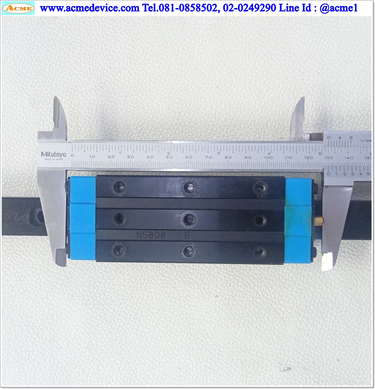 Linear Block and Rail IKO รุ่น MXSL20, รางสไลด์ขนาด 20 mm x 1330 mm. (2 Block) ( ดำ )