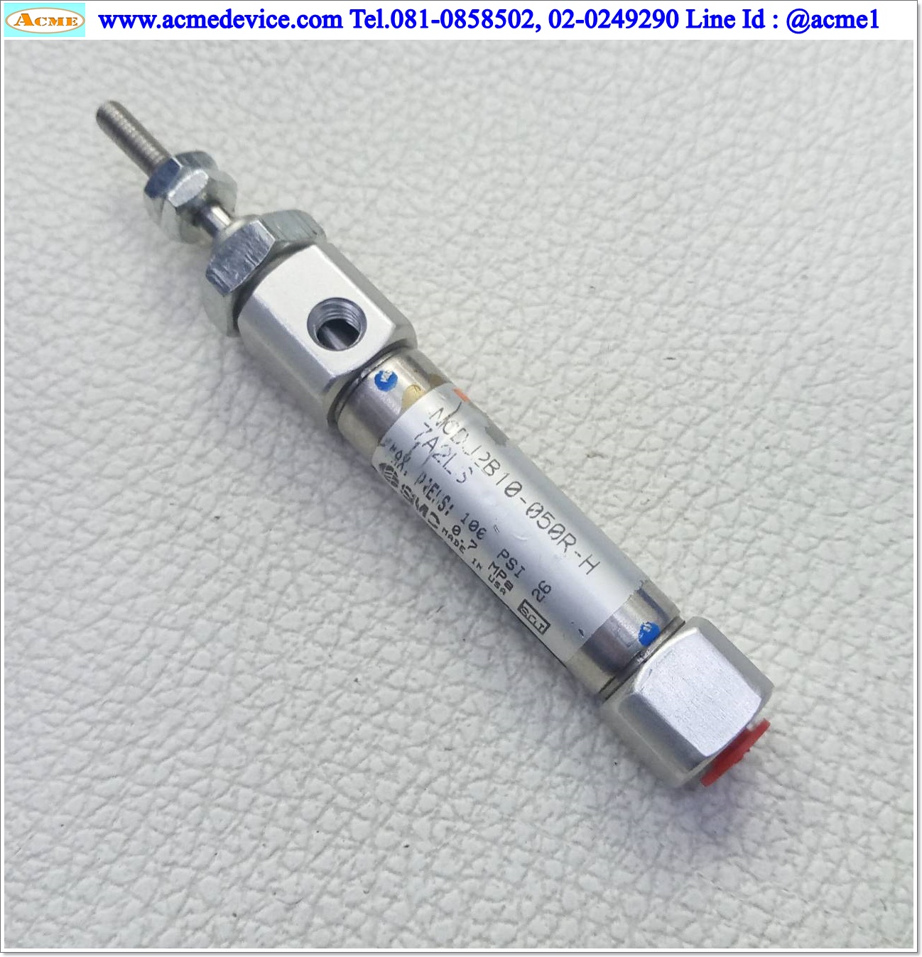 Air Cylinder SMC รุ่น NCDJ2B10-050R-H7A2LS, Bore 3/8", Stroke 1/2"