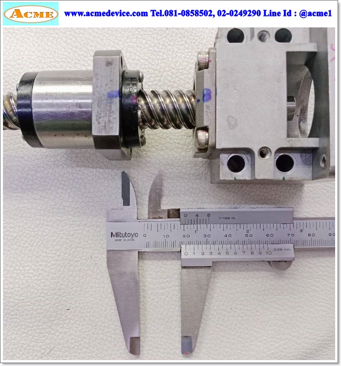 Ball Screw ??? รุ่น ???, ขนาดเพลา 16 x 605 mm., Stroke 475 mm., Pit 20 mm.