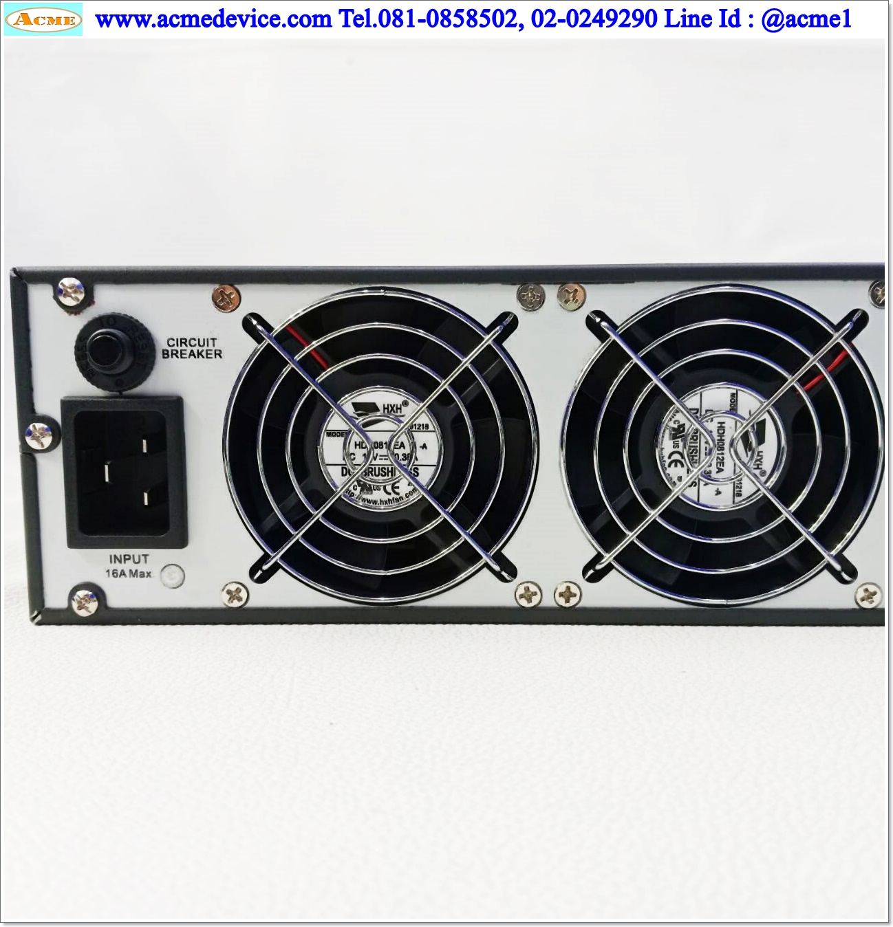 UPS APC รุ่น SRV3KRI, Input 220Vac-240Vac, Out 230Vac, UPS On-Line, Capacity 3000VA/2400W, ไม่มี battery (แบตเตอรี่ 72V 9AH)