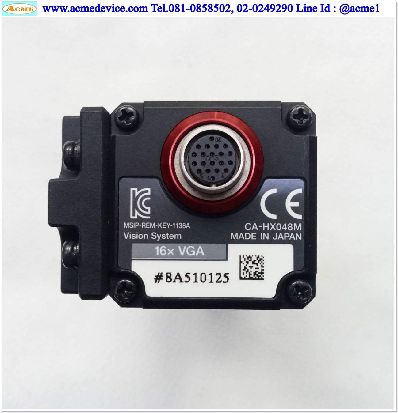 Keyence Image Sensor Controller รุ่น CV-X100M & CA-HX048M & Lens CA-LM0510 & CA-CH3