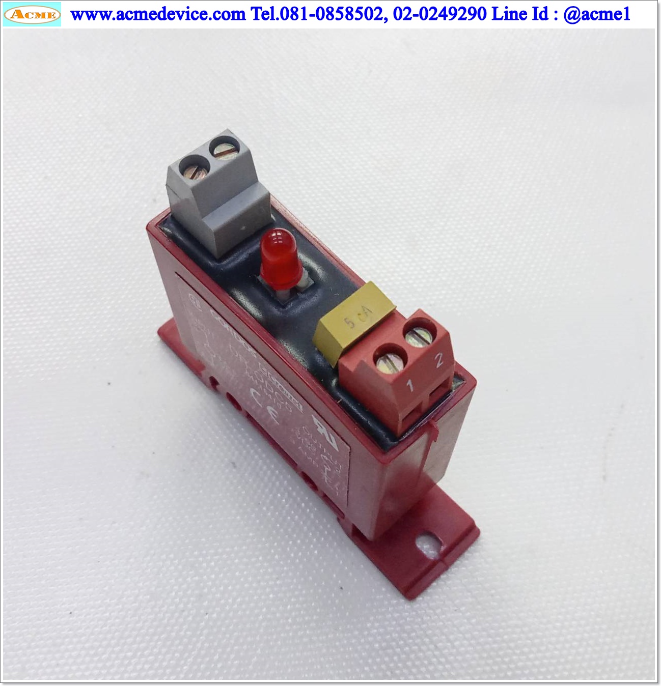 Solid State Relay Gordos รุ่น DR-ODC5, Input 3.5-8 Vdc, Output 3-60Vdc, 3A