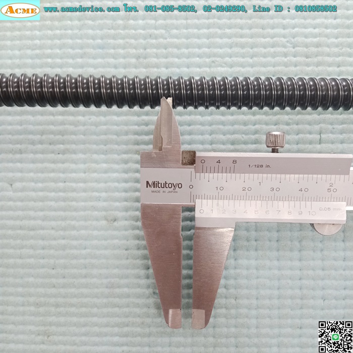 Ball Screw ขนาดเพลา 12 mm. x 750 mm., Stroke 625 mm., Pit 4 mm.
