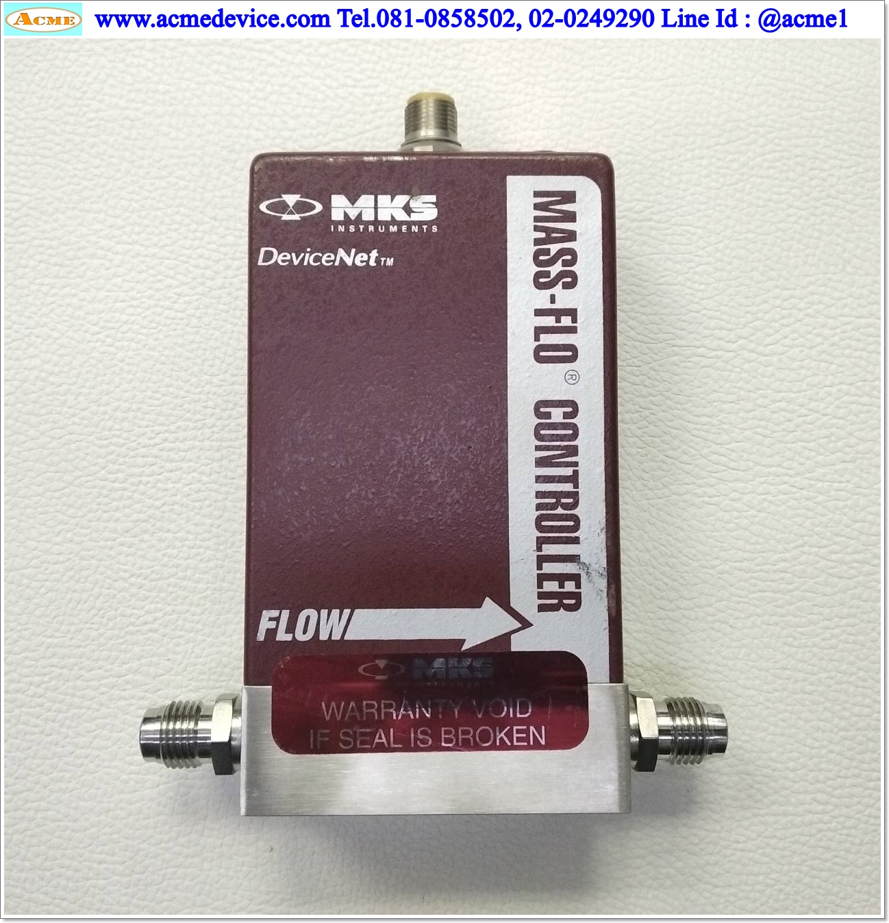 Flow Controller MKS รุ่น 1179A-15344, Range100 SCCM, For N2, DeviceNet