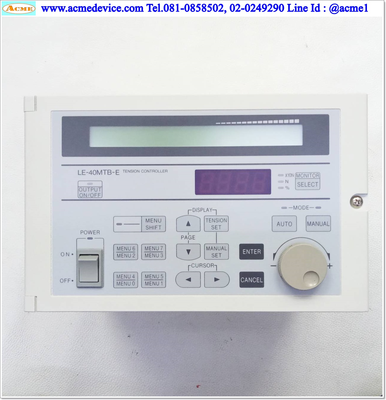 Tension, Controller Mitsubishi รุ่น LE-40MTB-E