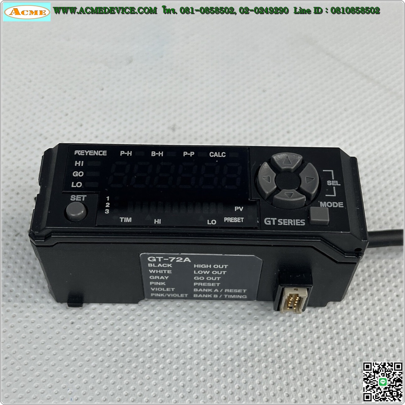 Contact Sensor Amp Keyence รุ่น GT-72A, NPN (ไม่มีฝา)