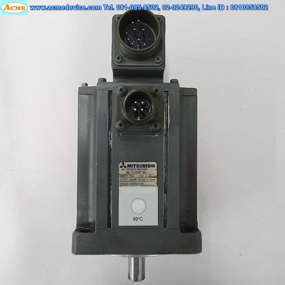 Servo Motor Mitsubishi รุ่น HA-FF63C-S5, 600W
