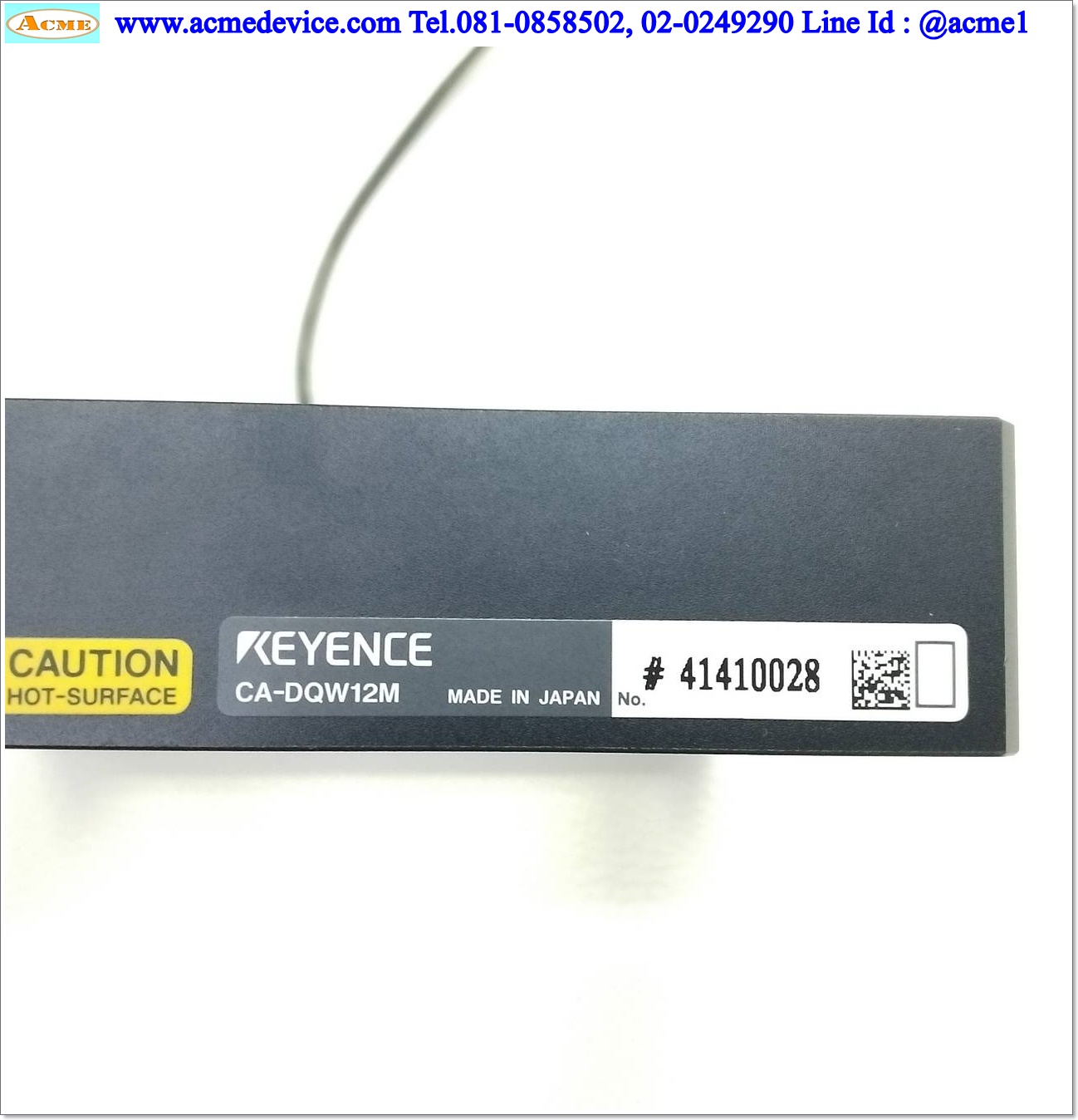 Lighting keyence รุ่น CA-DQW12M, 12Vdc, 19.9W, 120x120mm, ไฟสีขาว