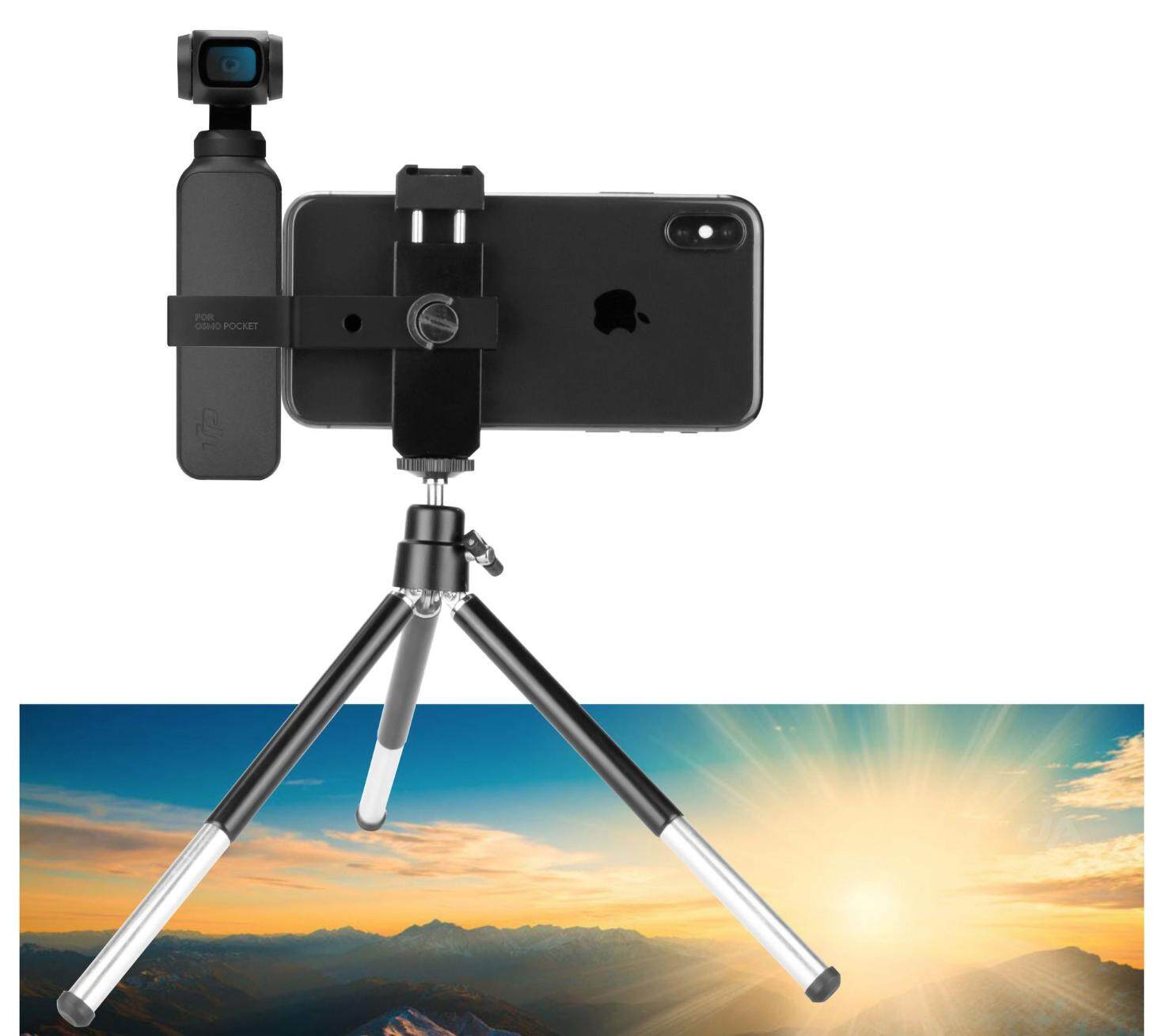 OSMO Pocket Phone Holder Set ชุดหนีบจับมือถือเข้ากับ Osmo pocket พร้อมขาตั้ง ราคาถูก