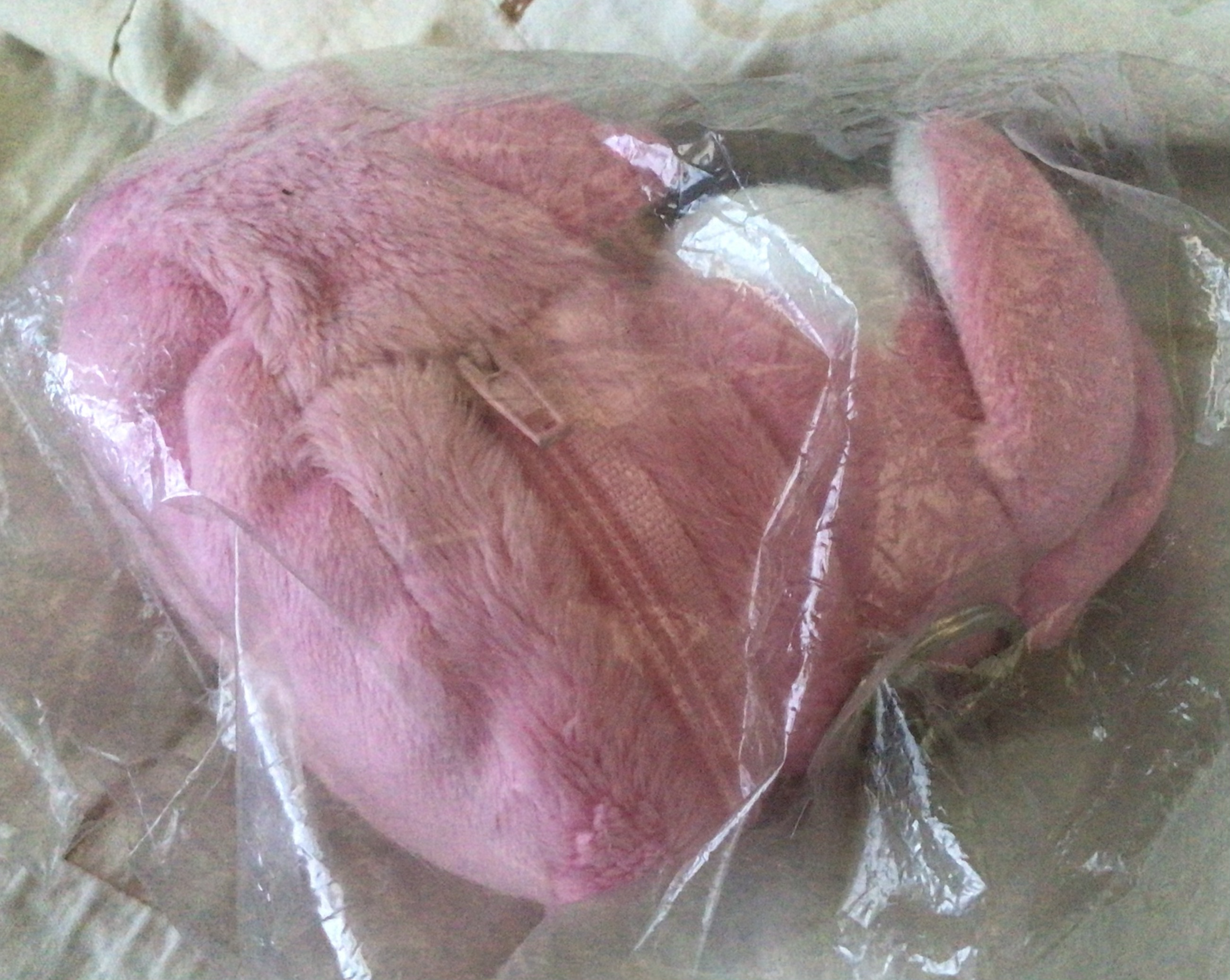 (ของแถม) พวงกุญแจน้องกระต่ายใส่เหรียญห้อยกระเป๋า สีชมพู