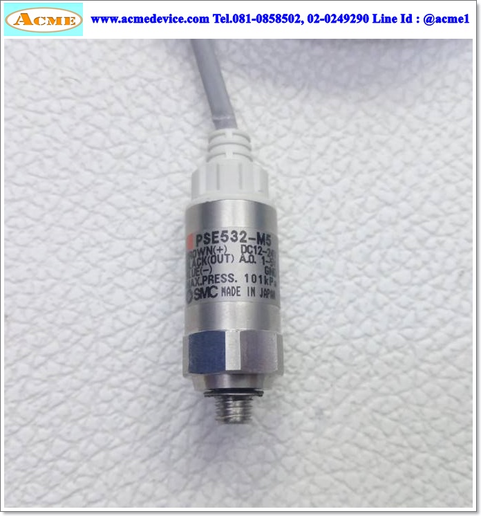 Pressure SMC รุ่น PSE532-M5, 0 to +101kPa, Analog out 1-5V