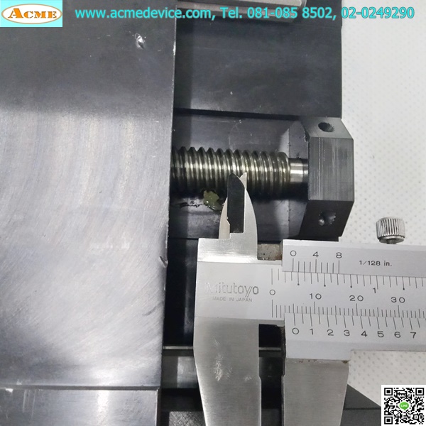 แกนสําเร็จรูป Reed Screw Parker รุ่น 081-8233, ขนาด 151 mmx 152 mm, เพลาโต 13 mm, Stroke 105 mm, Pit 5 mm