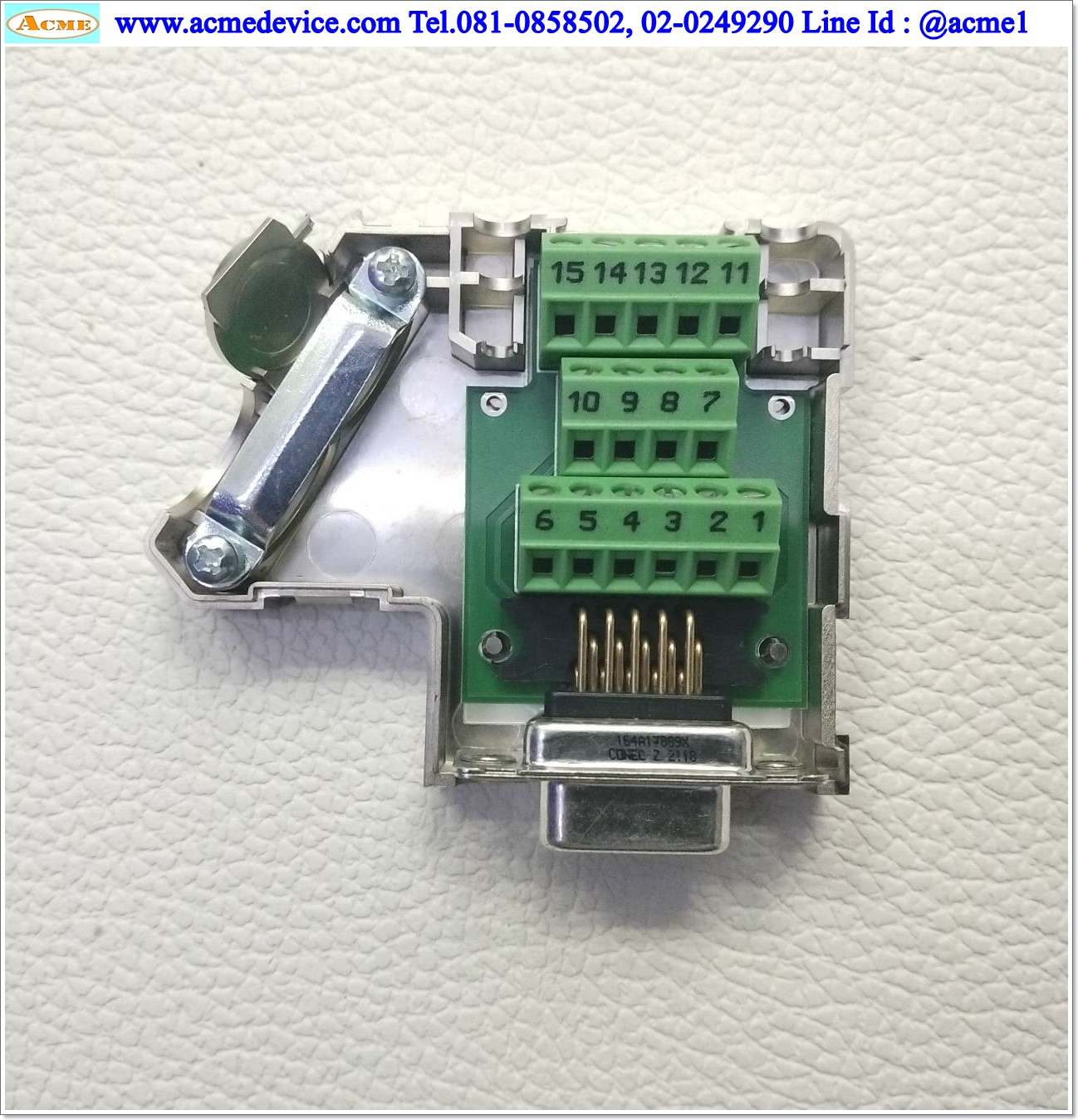 SUBCON 15 HD/F-SH Phoenix Contact รุ่น 5604603, 15-pin, Sub-D Connector, Female Connector