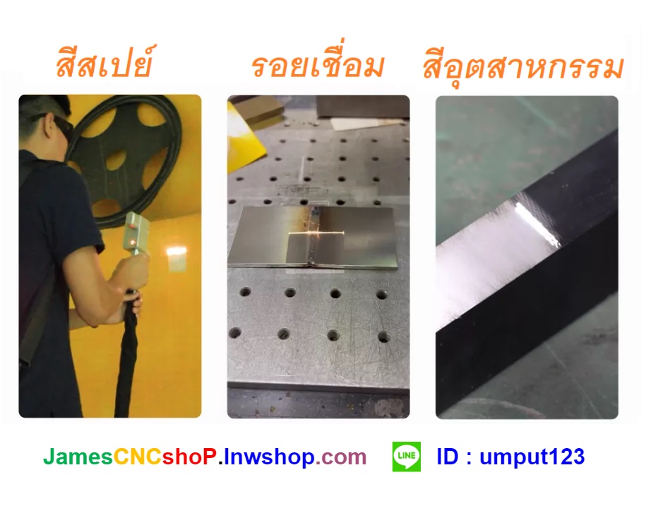 1500W 3in1 Fiber Optic Laser Clean-Weld-Cut. เลเซอร์กำจัดสนิม 1500วัตต์ 3in1 คลีน เชื่อม ตัด