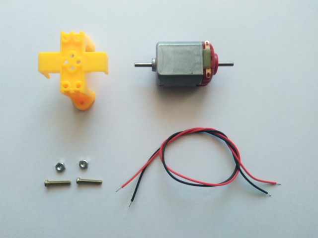 มอเตอร์ 2 แกน พร้อมคลิปยึด