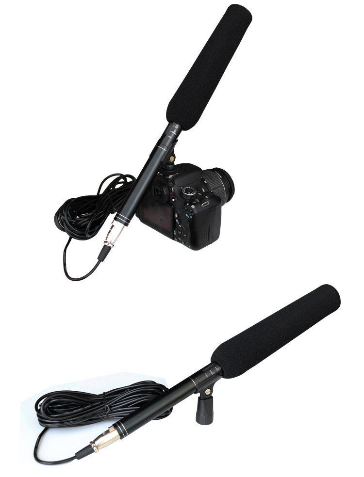 ไมโครโฟน shotgun ยี่ห้อBUB MA-G18สำหรับกล้องDSLR หรือกล้องวิดีโอ โหมดรับเสียงระยะไกลและระยะใกล้