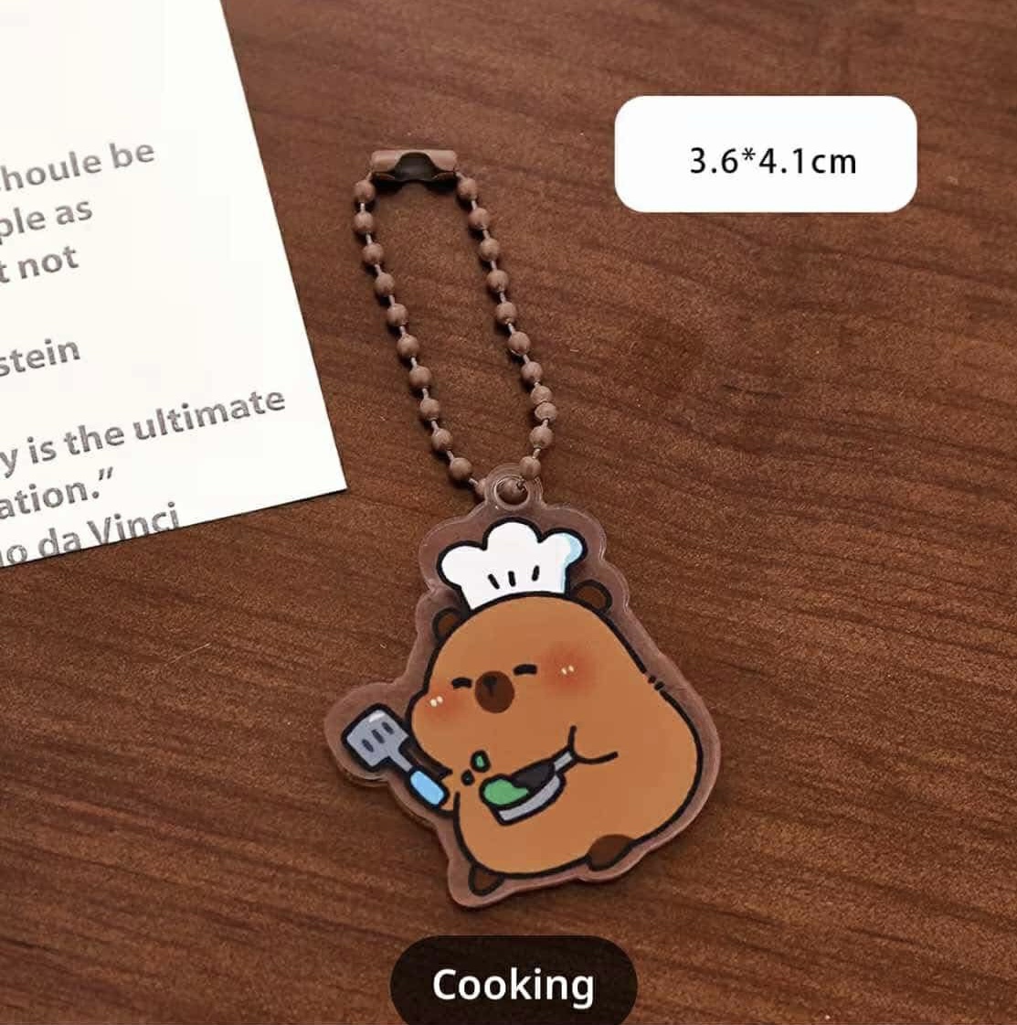 (ของแถม) พวงกุญแจคาปิบาร่า