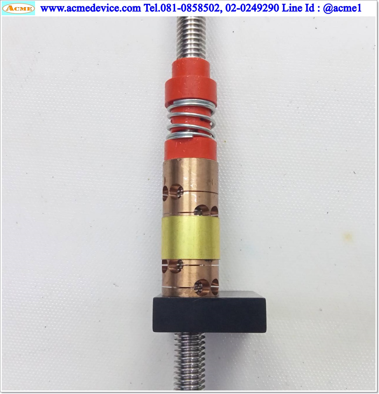 Lead Screw Kla Tencor รุ่น 418609, ขนาดเพลา 10 x 380 mm., Stroke 260 mm., Pit 2 mm.